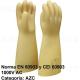 Par de guantes dieléctricos aislantes y Arc Flash, Clase 0 - 1.000 V