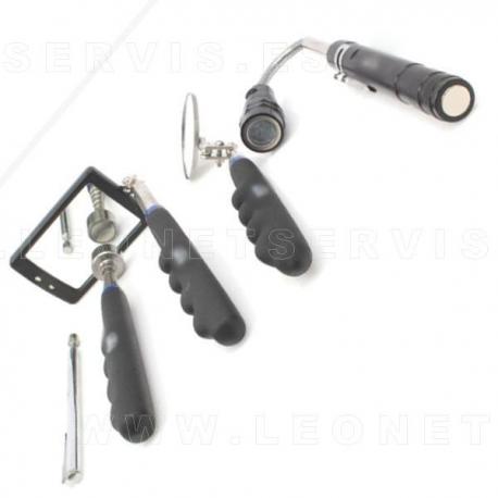 Espejo telescópico con luz LED