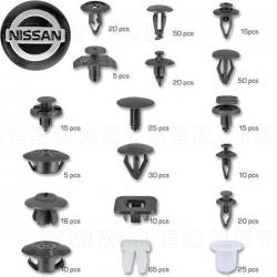 Juego de 408 clips automotrices para Nissan | 18 tipos diferentes