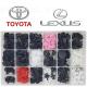 Surtido de Grapas, clips y remaches para Toyota y Lexus | 350 piezas