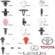 Surtido de Grapas, clips y remaches para Toyota y Lexus | 350 piezas