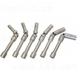 Juego de vasos articulados 3/8" largos para calentadores