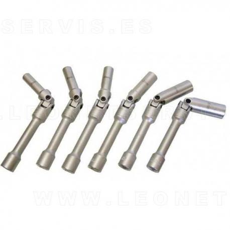 Juego de vasos articulados 3/8" largos para calentadores