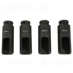 Juego de vasos 1/2" para inyectores Siemens y Bosch 4 piezas