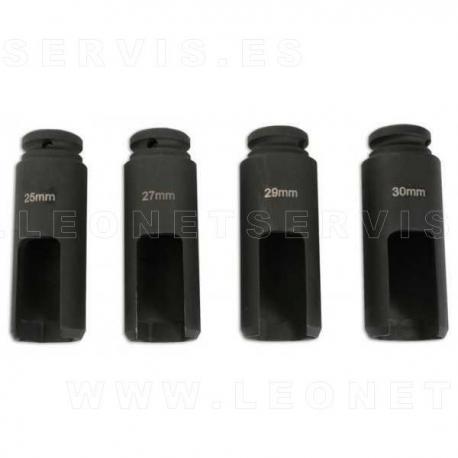 Juego de vasos 1/2" para inyectores Siemens y Bosch 4 piezas