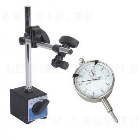 Reloj comparador con base imantada