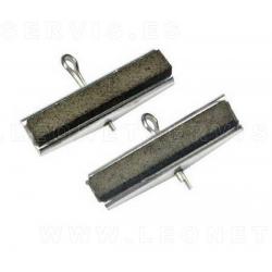 Piedras de repuesto de grano medio 220 para bruñidor de cilindros de 2 brazos 9418