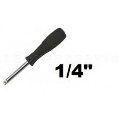 Mango de destornillador para vaso de 1/4", acero crv (50bv30)