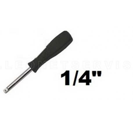 Mango de destornillador para vaso de 1/4", acero crv (50bv30)