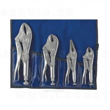 Juego de alicates de presión 4 piezas