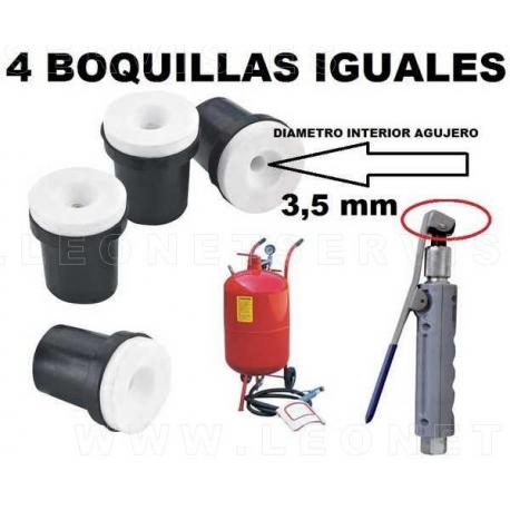 4 boquillas IGUALES para arenadora EM044PT