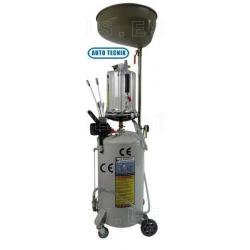 Recogedor y aspiradores de aceite usado, de 70 litros y con visor de metacrilato