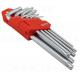 Juego de llaves torx, 9 piezas, T10 - T50