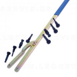 Llave universal para sujetar poleas