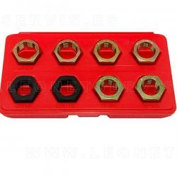 Reparador de roscas de ejes 8 piezas