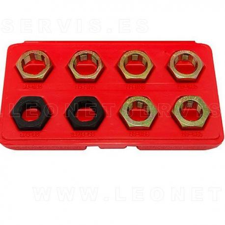 Reparador de roscas de ejes 8 piezas