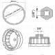 Llave de filtro de aceite de 14 lados para motores Toyota