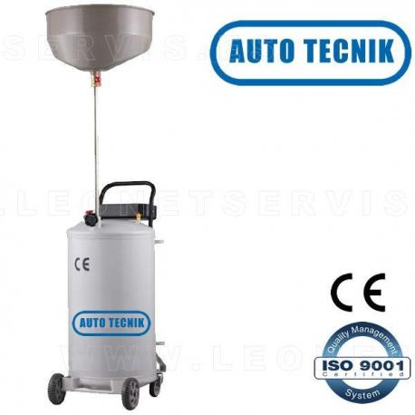 Recogedor y aspiradores de aceite usado, de 70 litros y con visor de metacrilato