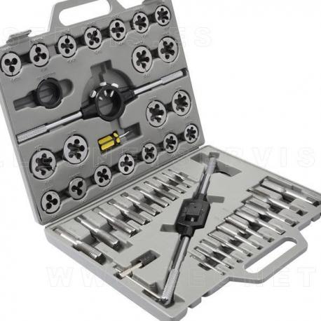 Juego de machos y terrajas - 45 piezas