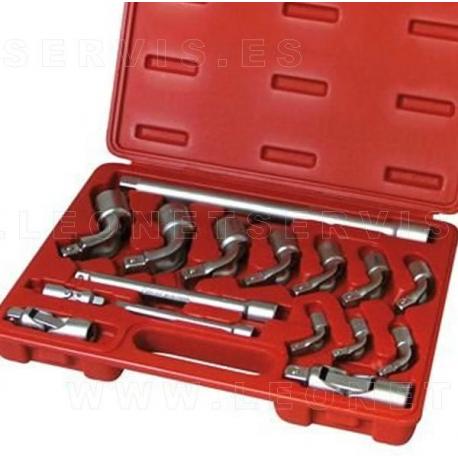 Juego de vasos pipa abiertos 17 piezas