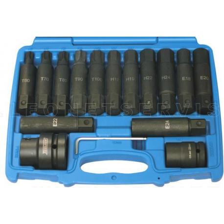 Juego de puntas de impacto de cuadradillo 3/4 y 1"