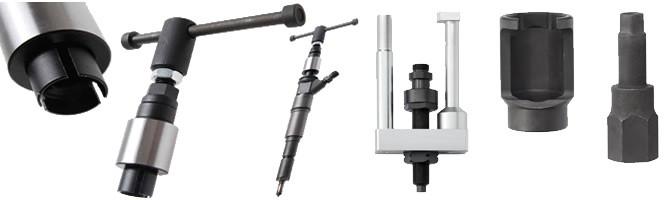 Herramientas para reparaciones y comprobaciones en inyectores