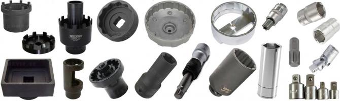 Llaves de vaso terminadas en caras, puntas y formas especiales