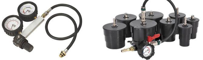 Herramientas para comprobación de estanqueidad y fugas en los motores