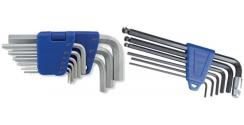 Conjuntos de llaves acodadas de Allen, Torx, Ribe..