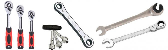 Llaves de carraca y accesorios