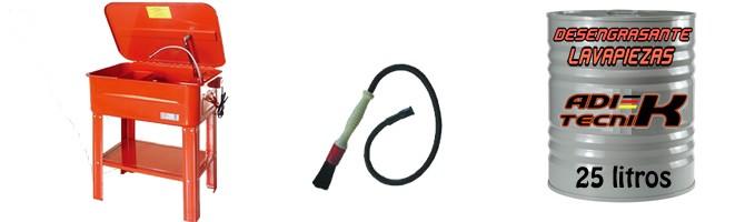 Mesas para lavado de piezas de taller y sus recambios y accesorios