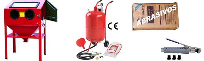 Arenadoras para piezas de taller con sus recambios y accesorios