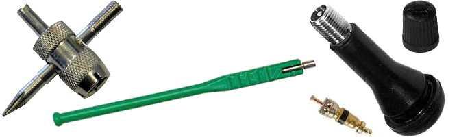 Válvulas para ruedas y herramientas diversas